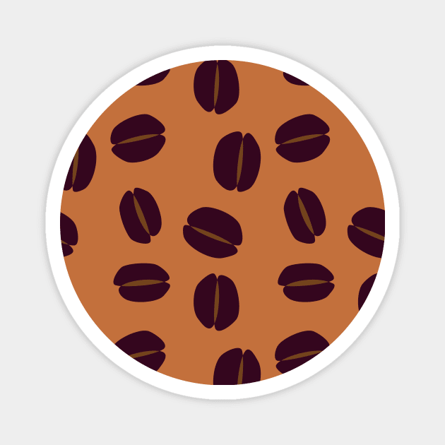 Coffee Beans (Chocolate) Magnet by Cascade Patterns